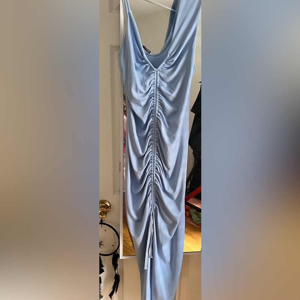 Zara Blue Dress with Slit